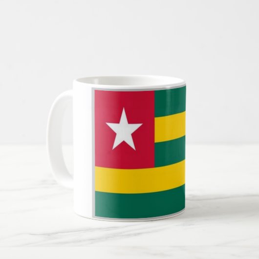 Togo - Flagge - Kaffeetasse (Vorderseite Links)