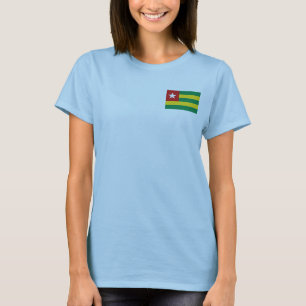 Togo-Flagge + Karte T-Shirt