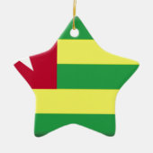 Togo-Flagge Keramik Ornament (Vorne)