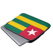 Togo-Flagge Laptopschutzhülle (Vorne Knopf)