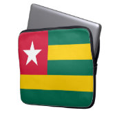 Togo-Flagge Laptopschutzhülle (Vorderseite Links)