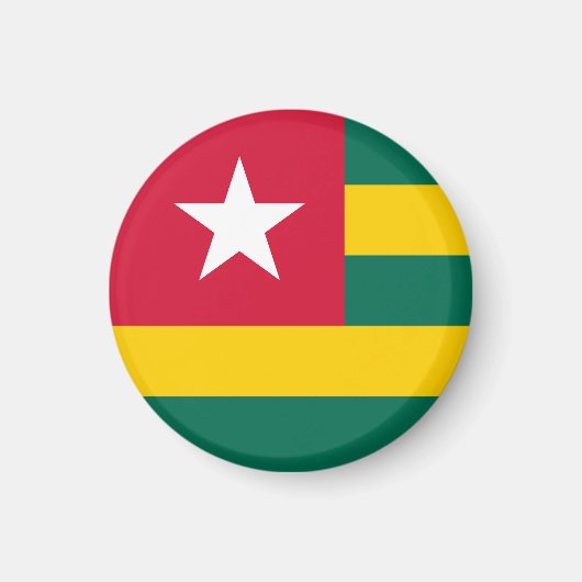 Togo-Flagge Magnet (Vorne)