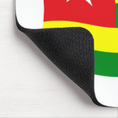 Togo-Flagge-Mauspad Mousepad (Ecke)