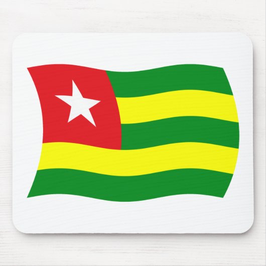 Togo-Flagge-Mauspad Mousepad (Vorne)