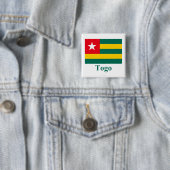 Togo-Flagge mit Namen Button (Beispiel)