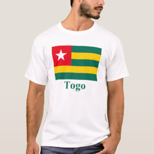 Togo-Flagge mit Namen T-Shirt