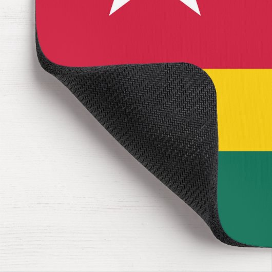 Togo-Flagge Mousepad (Ecke)