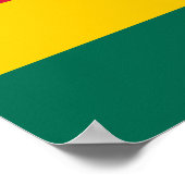 Togo-Flagge Poster (Ecke)