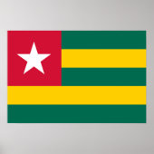 Togo-Flagge Poster (Vorne)