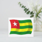 Togo Flagge Postkarte (Stehend Vorderseite)