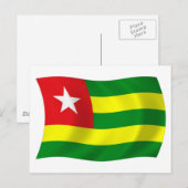 Togo Flagge Postkarte (Vorne/Hinten)