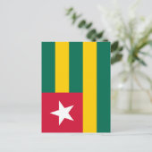 Togo-Flagge Postkarte (Stehend Vorderseite)