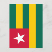 Togo-Flagge Postkarte (Vorderseite)