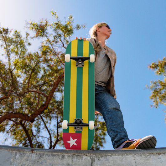 Togo-Flagge Skateboard (Außenbereich 1)