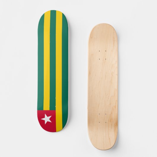 Togo-Flagge Skateboard (Vorderseite)
