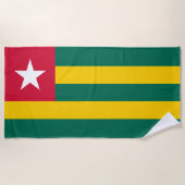 Togo-Flagge Strandtuch (Vorderseite)