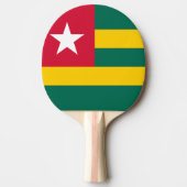 Togo-Flagge Tischtennis Schläger (Vorderseite)