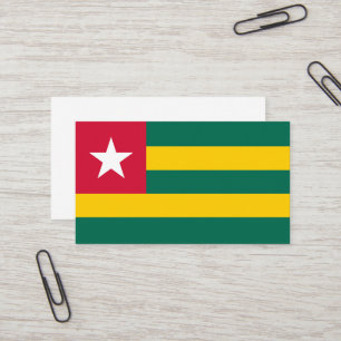Togo-Flagge Visitenkarte