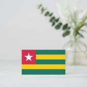 Togo-Flagge Visitenkarte (Stehend Vorderseite)