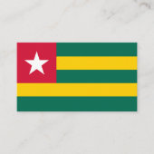 Togo-Flagge Visitenkarte (Vorderseite)