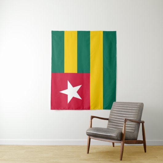 Togo-Flagge Wandteppich (Beispiel)