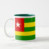 Togo-Flaggen-Tasse Zweifarbige Tasse (Links)
