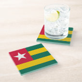 Togo Glasuntersetzer (Schrägansicht)