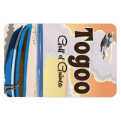 Togo Golf von Guinea Reiseplakat Magnet (Horizontal)