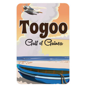 Togo Golf von Guinea Reiseplakat Magnet
