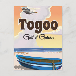 Togo Golf von Guinea Reiseplakat Postkarte