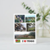 Togo - I Liebe - Postkarte (Stehend Vorderseite)