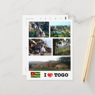 Togo - I Liebe - Postkarte