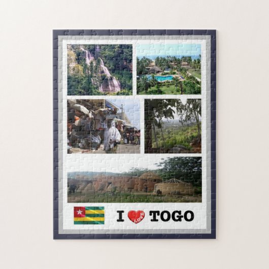 Togo - I Liebe - Puzzle (Vertikal)