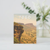 Togo Illustration Reise Kunst Vintage Postkarte (Stehend Vorderseite)