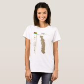 Togo Map + Flag + T - Shirt (Vorne ganz)