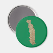 Togo Map Magnet (Vorderseite/Rückseite)