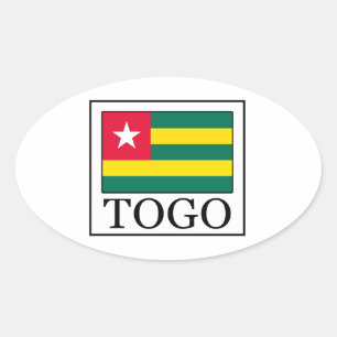 Togo Ovaler Aufkleber