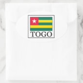 Togo Ovaler Aufkleber (Tasche)