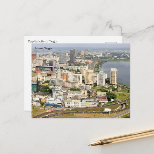 Togo Postkarte (Vorderseite/Rückseite Beispiel)
