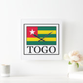 Togo Quadratische Wanduhr (Zuhause)