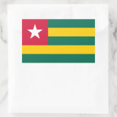 Togo Rechteckiger Aufkleber (Tasche)