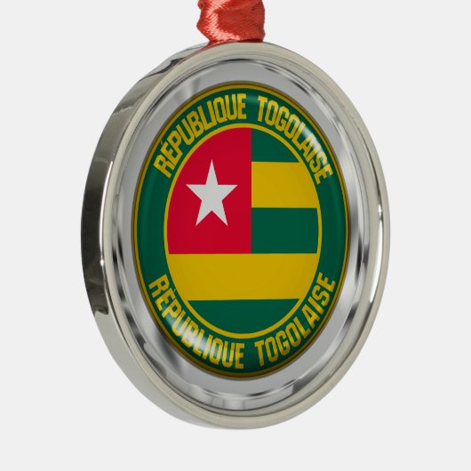 Togo Round Emblem Ornament Aus Metall (Rechts)