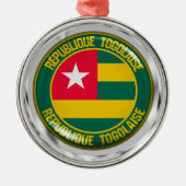 Togo Round Emblem Ornament Aus Metall (Vorne)