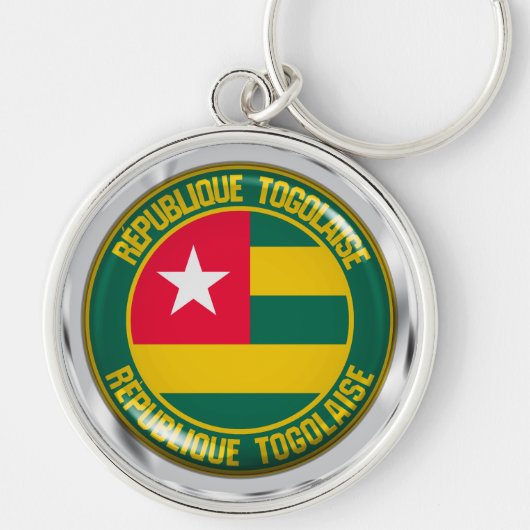 Togo Round Emblem Schlüsselanhänger (Vorne)