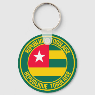Togo Round Emblem Schlüsselanhänger