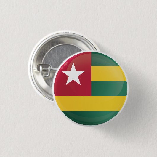 Togo Round Icon Flag Button (Vorne & Hinten)