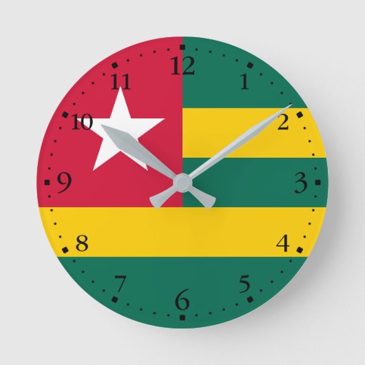Togo Runde Wanduhr (Vorderseite)