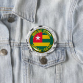 Togo-Rundemblem Button (Beispiel)