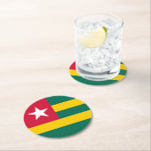 Togo Runder Pappuntersetzer (Vor Ort)