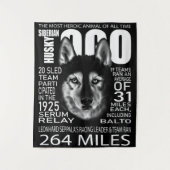 Togo Siberian Husky Cool Husky Dog Face Wandteppich (Vorderseite)